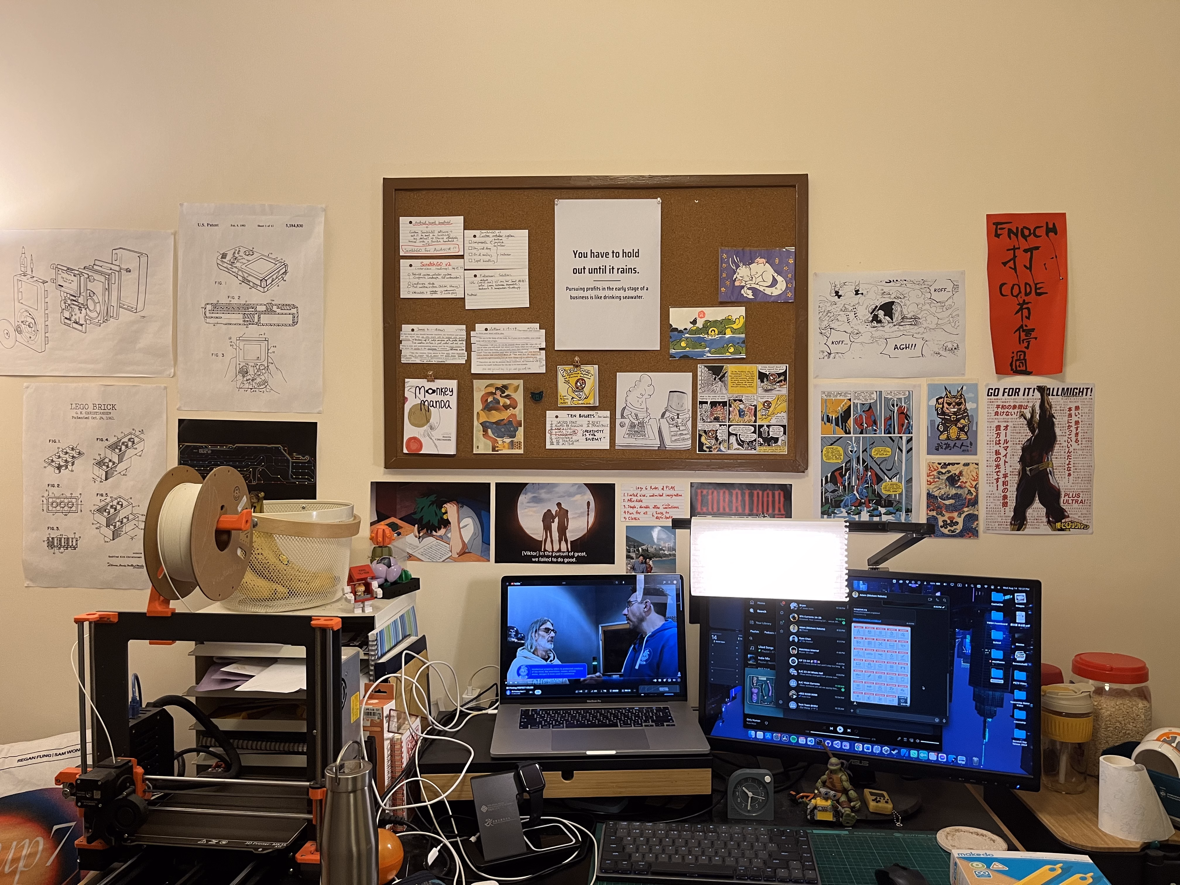 Desk workspace